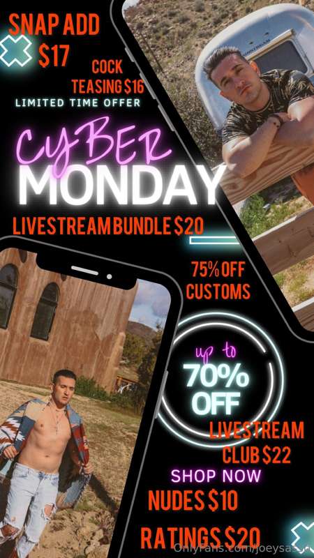 Walking into Cyber Monday with EVEN MORE DEALS & DISCOUNTS!!..