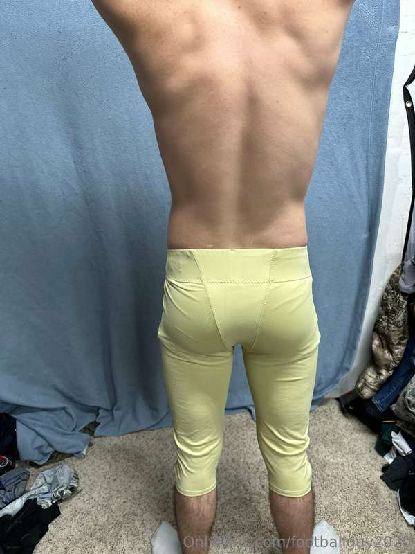 The new private in football gear and a wrestling singlet! 2