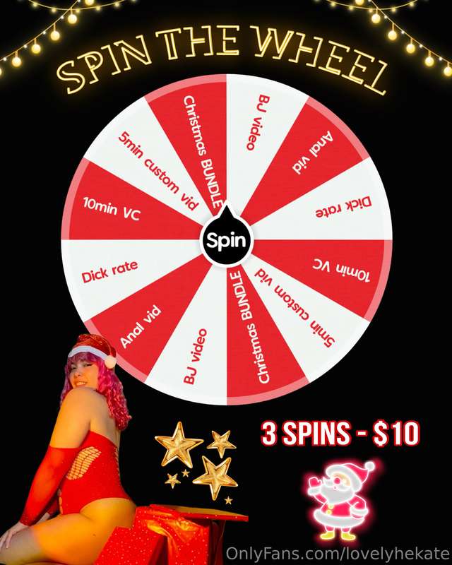 3 SPINS - $10 🥵 get the chance to win a FREE VIDEOCALL ✨👇🏻