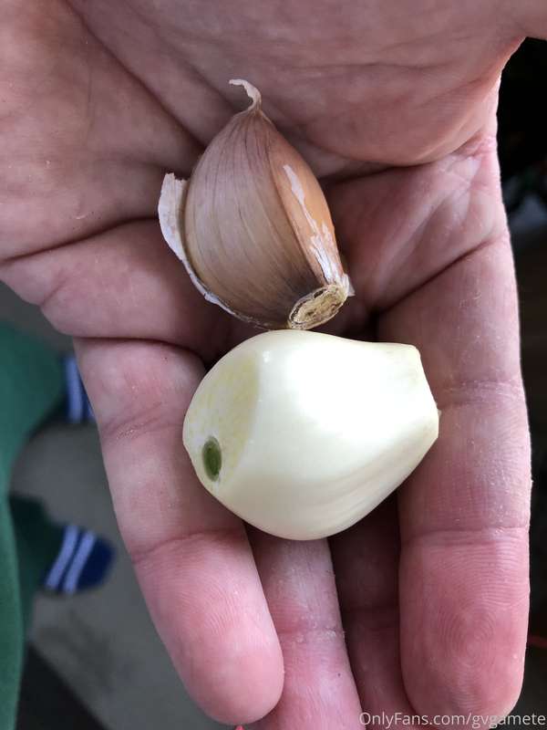 Wicked big garlic cloves!