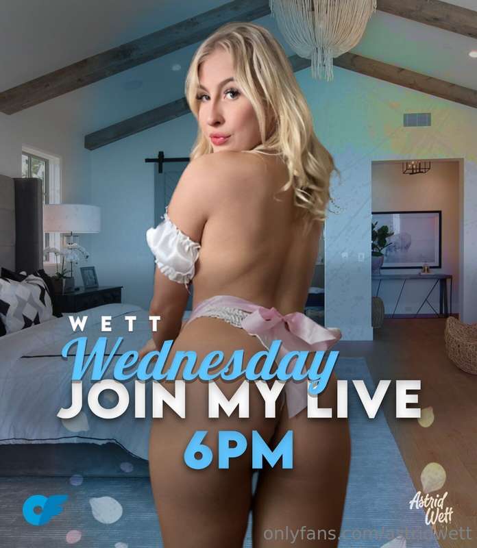 💙💦 ***WETT WEDNESDAY LIVE REMINDED*** 💦💙Going live tomorrow ..