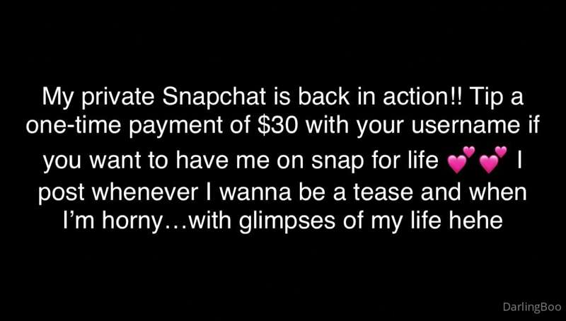 ***About my private Snapchat*** 

(It’s still the same usern..