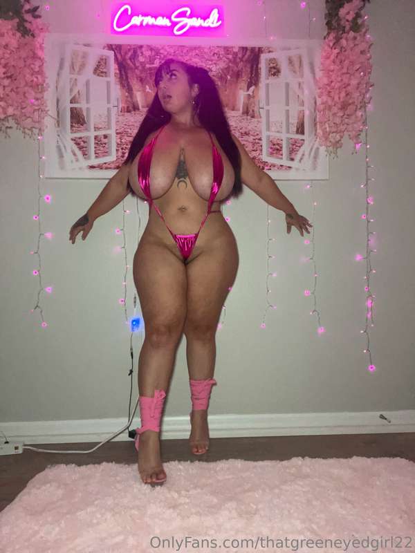 Do you like me in this skimpy slingshot bikini? 👙  3
