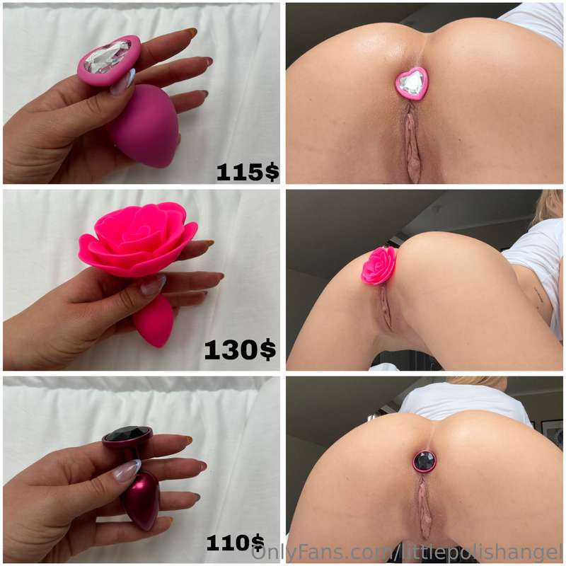Swipe for my butt plug stories, they are all special 💖 Messa..