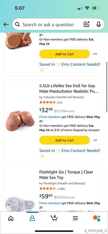 Need any of these toys! Bad! I wanna fuck something on camer..