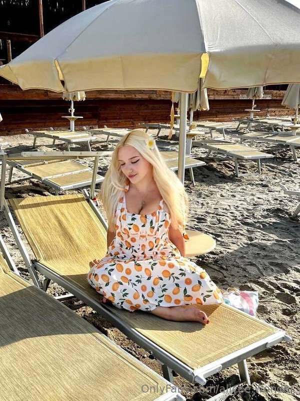 A moment of enjoyment of relaxing by the sea alone, when the..