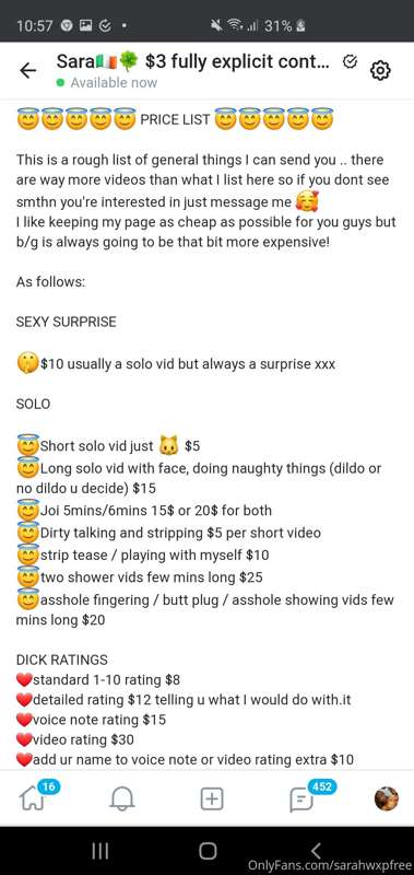 Sarahwxpfree - Onlyfans - 25 Oct, 2020
