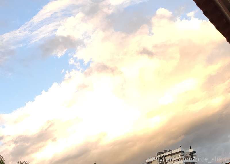 Sky is on fire