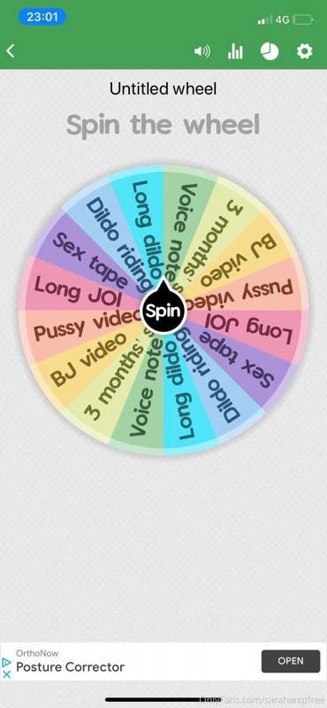 $10 for one spin 
$15 for two
$20 for three xxx