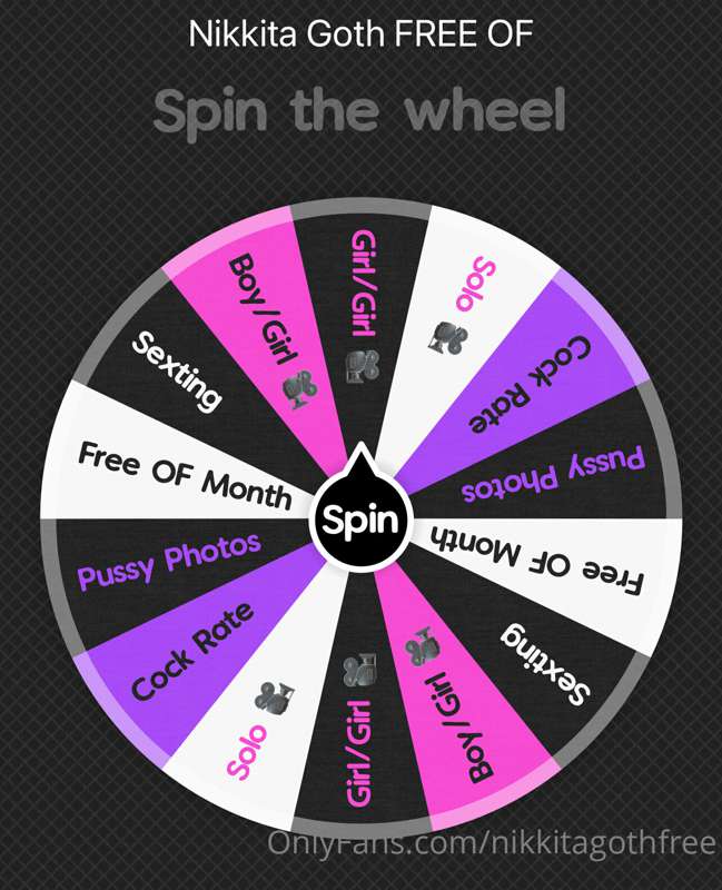 tip mommy goth $10 to spin 🖤😈