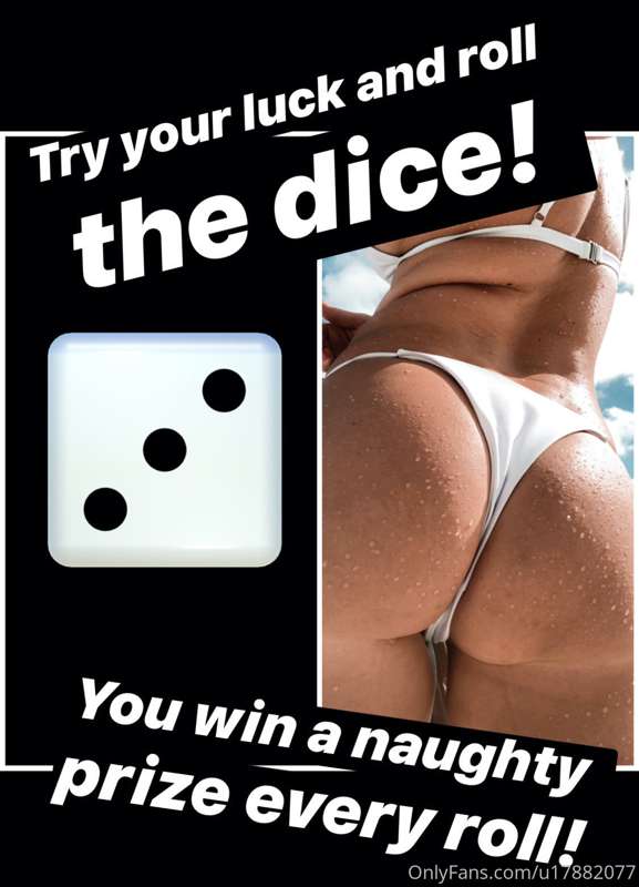 LET'S ROLL THE DICE! 🎲 Tip $15 to roll once, tip $25 to roll..