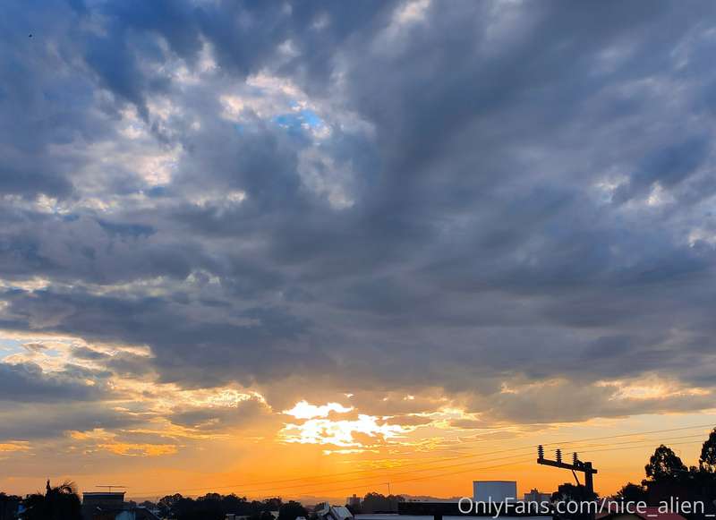 Cloudy sunset