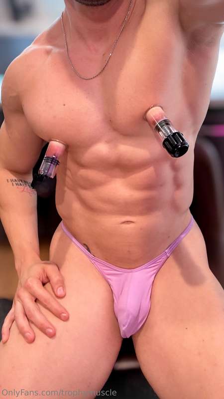 Pumping my tits while waiting for the top to arrive… what do..