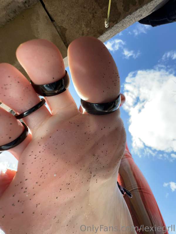 I’ve got you right where you belong. Squished under my feet .. 5