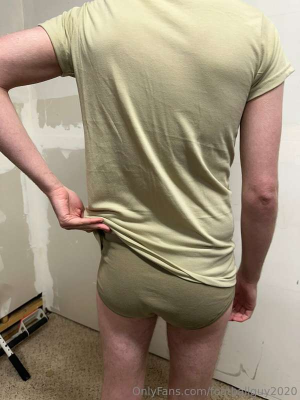 The private doing a little stripping down to his military br.. 28