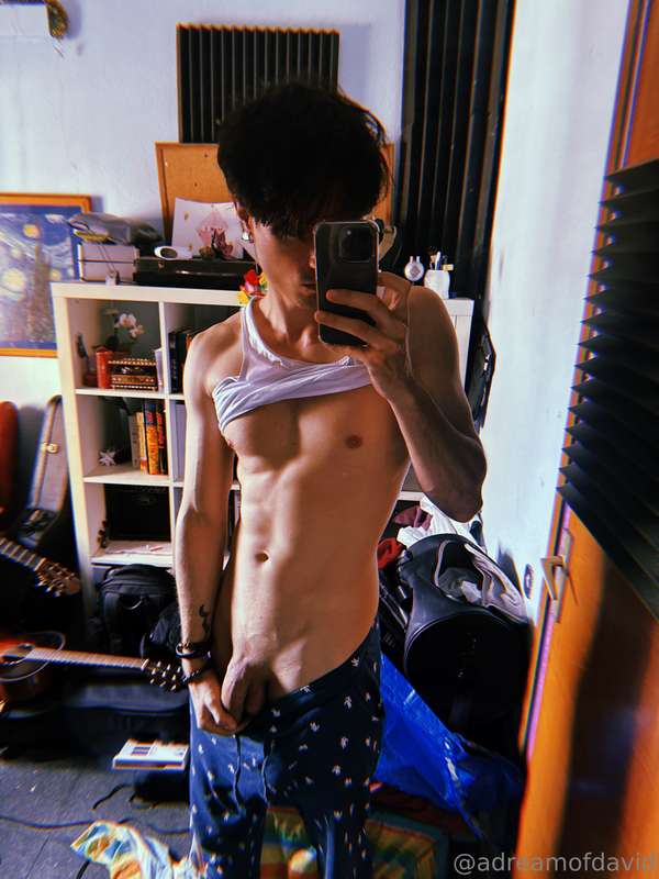 My room is an absolute mess, should I tidy up or jerk off fi..
