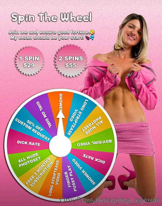 ***SPIN THAT WHEEL LIKE YOU WOULD SPIN ME, baby!*** 🔥🙊

🔞 **..