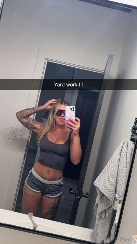 Did some yard work yesterday 😝 i prob should hire a landscap..