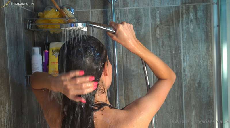 There was only enough hot water for 1 person, so they shower..