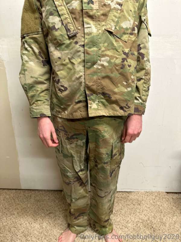 The private doing a little stripping down to his military br.. 7