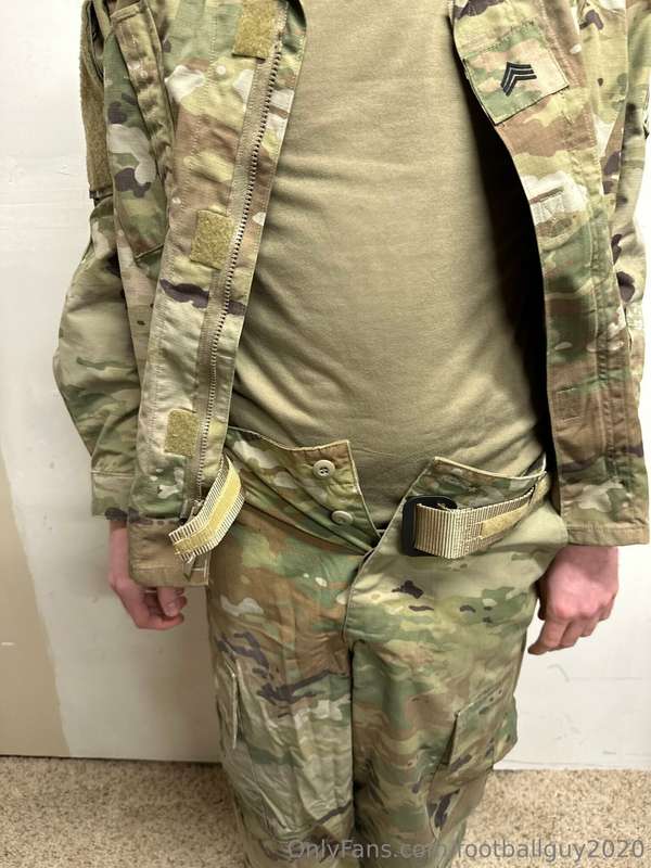 The private doing a little stripping down to his military br.. 2