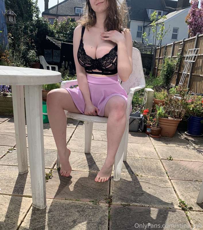 Outside in the garden 1