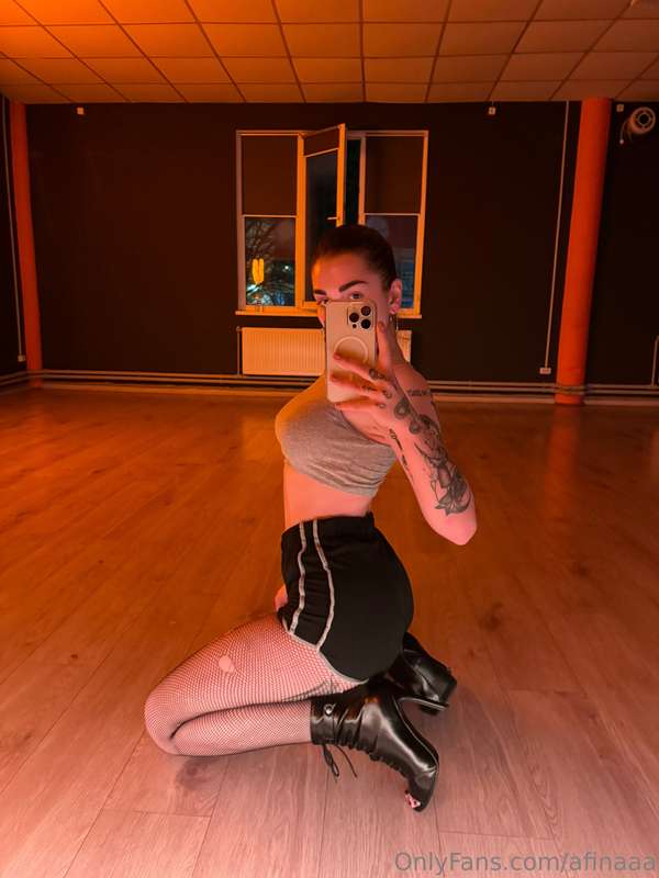 After an intense dance workout, physical and emotional fatig..