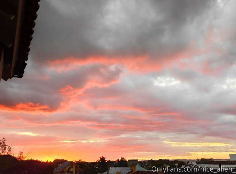 Sky on fire