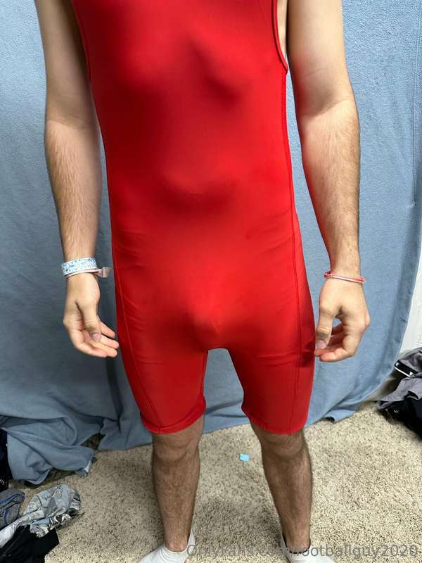 The private in a red wrestling singlet! 1