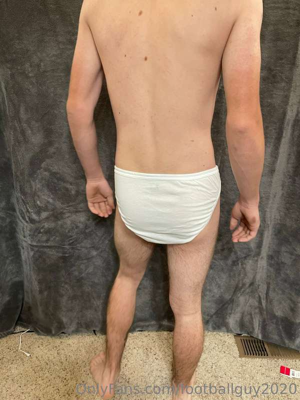 The private showing off his little tighty whities! 2