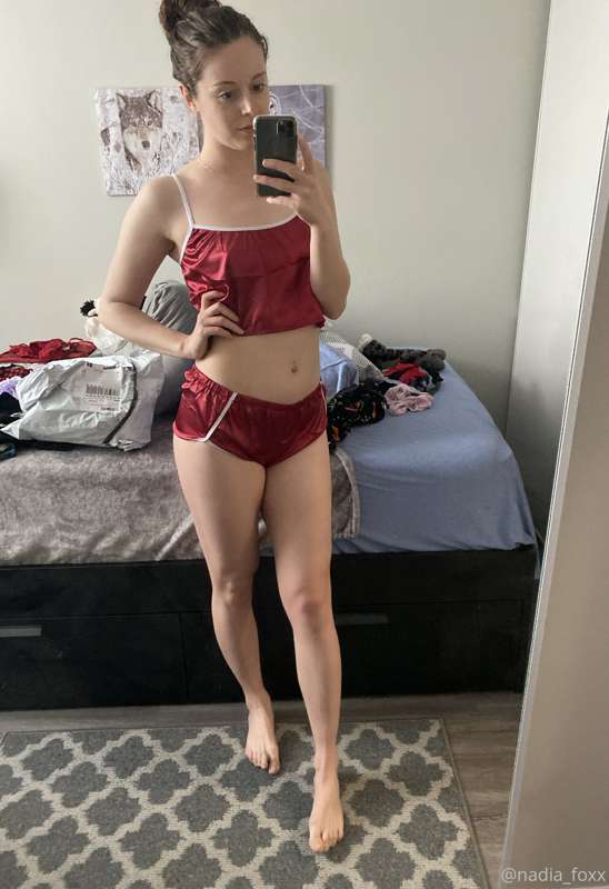 Got some new clothes today....satin booty shorts anyone? ❤️