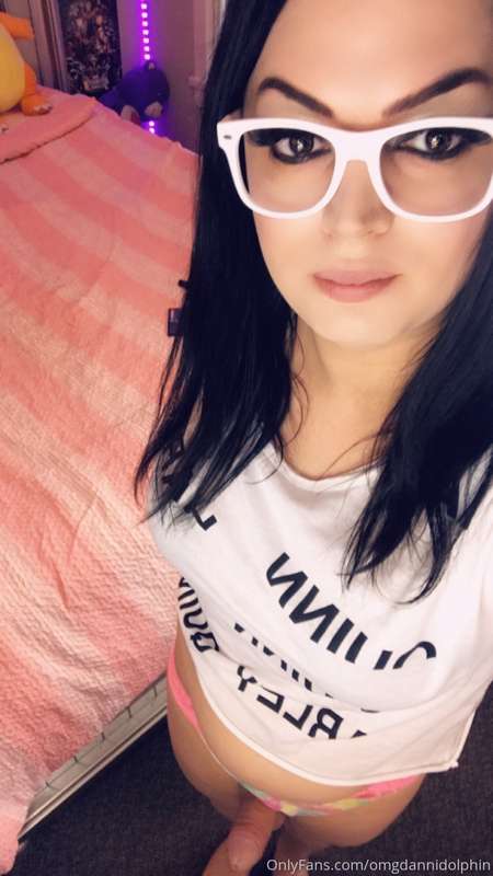 More nerdy girl cock 🖤🐔 5