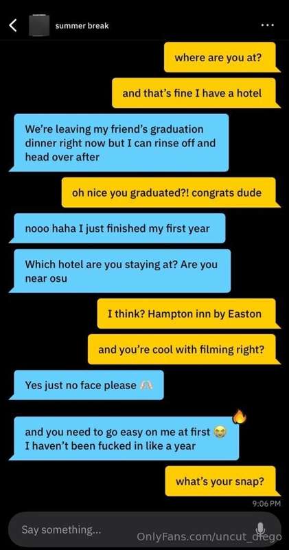 Broke in some freshman college pussy in Ohio 😏 I don’t know ..