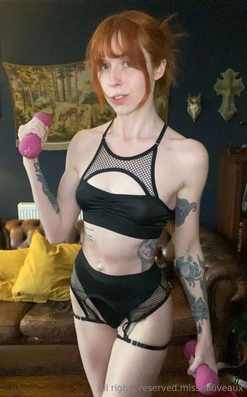 Morning exercise. Plugged. Being a tit in my arch way. Tip y..