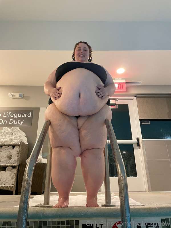 My fat was spilling over the sides of the ladder when I stoo.. 2