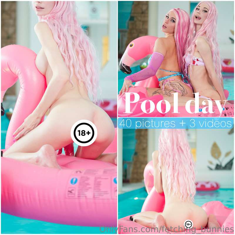 @badgalhailey & I had a naughty pool day together ^^ we film..
