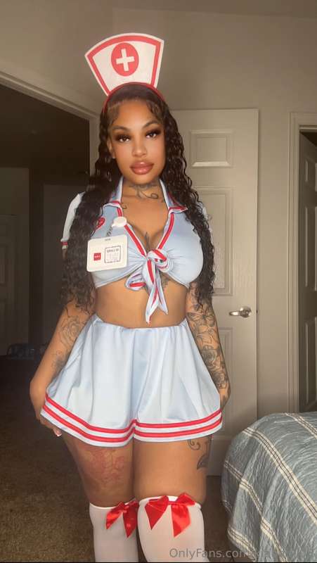 Like my outfit ? 🤪👩🏽‍⚕️🏥 tip this post $8 to get my new sexy.. 2