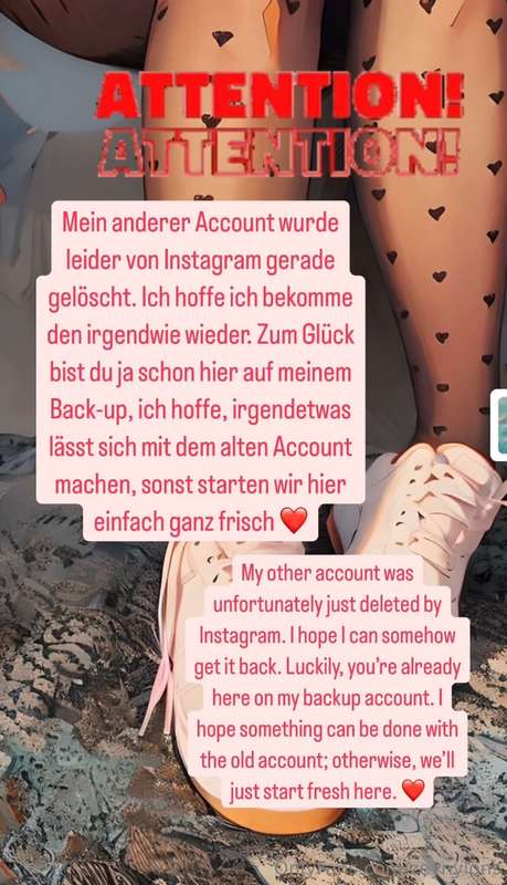 Hallo zusammen,mein Hauptaccount zeynylons wurde heute leide..