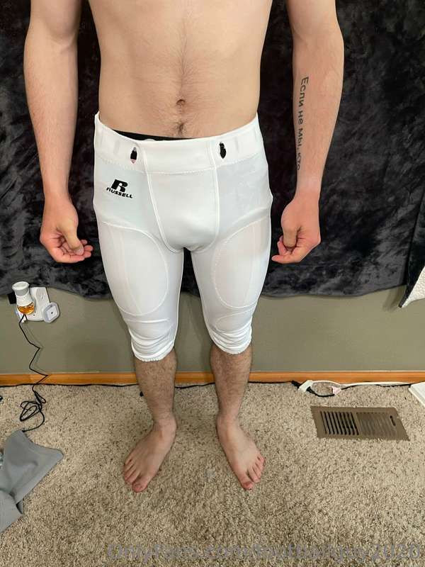 Me in football pants set 4 8
