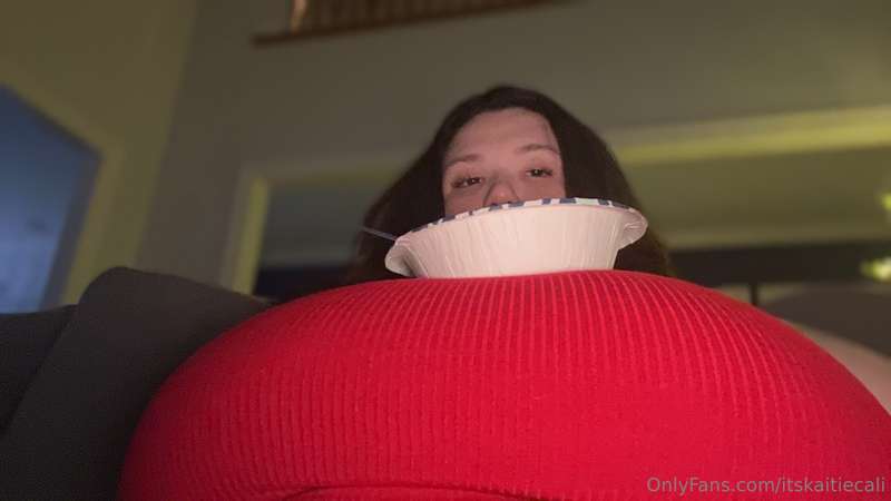 Best part about having tits this big, they're functional! Ha..