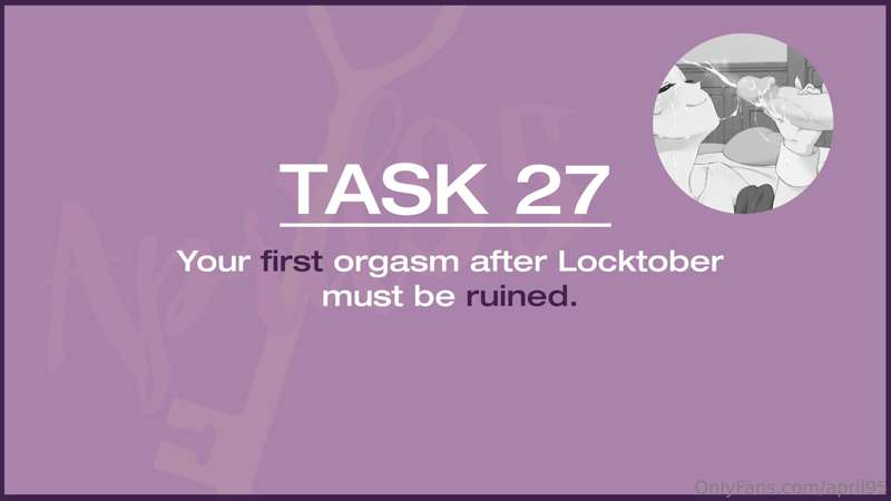 🔐***LOCKTOBER***🔐
**<< SWIPE FOR TASKS >>**

**JOIN HERE:** .. 29