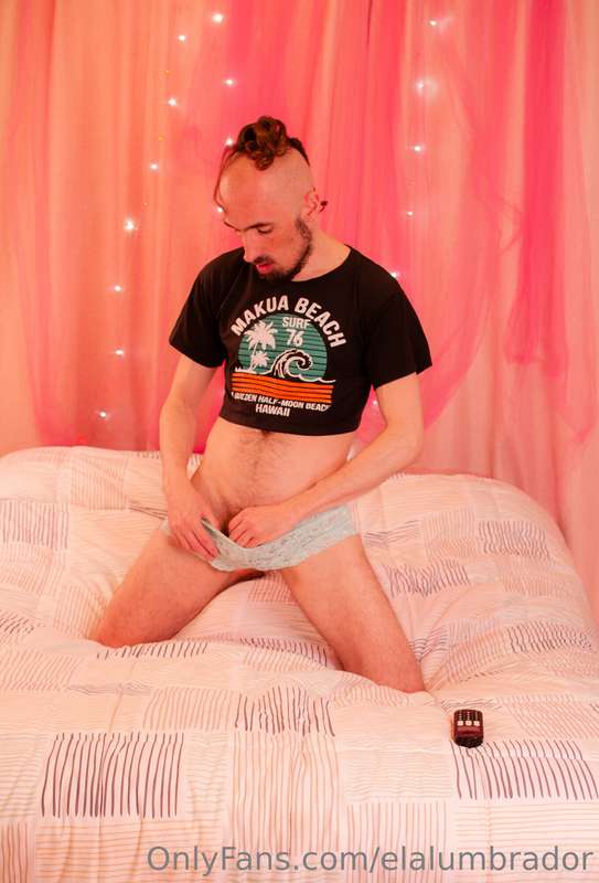 this is me in a crop top and femme sexy undies