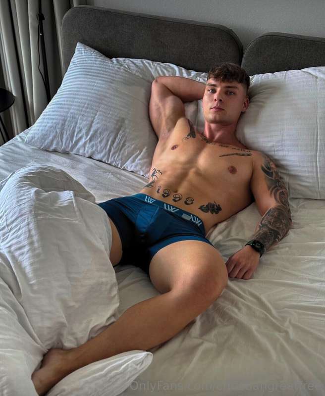 Underwear and sheets are the only things between us now 😈The..