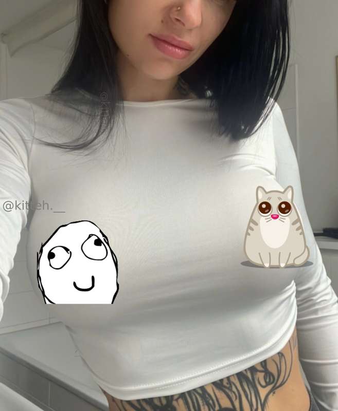 OMG is this white shirt see through??? 🥸😱 I didn’t notice! 😈..