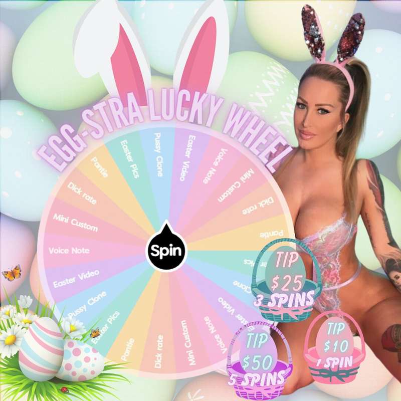 🐰💖 EGG-STRA LUCKY WHEEL 💖🐰💗 TIP $10 — 1 Spin💗 TIP $25 — 3 Sp..