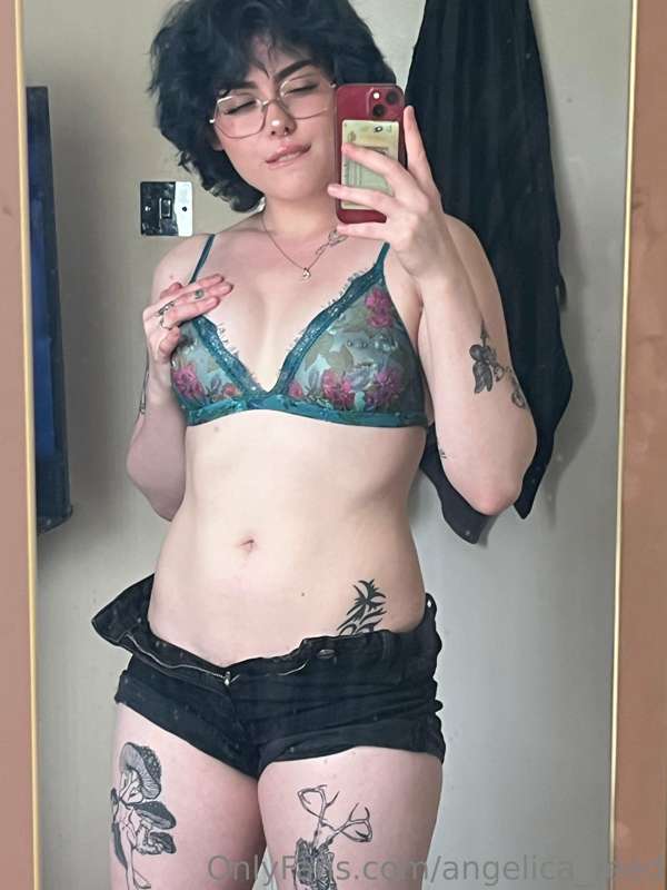 taking my bra off for you revealing my petite boobs. 🤍 4