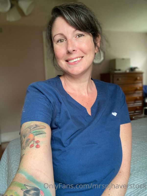 Off to clinic… we were definitely due for some scrubs pics! ..