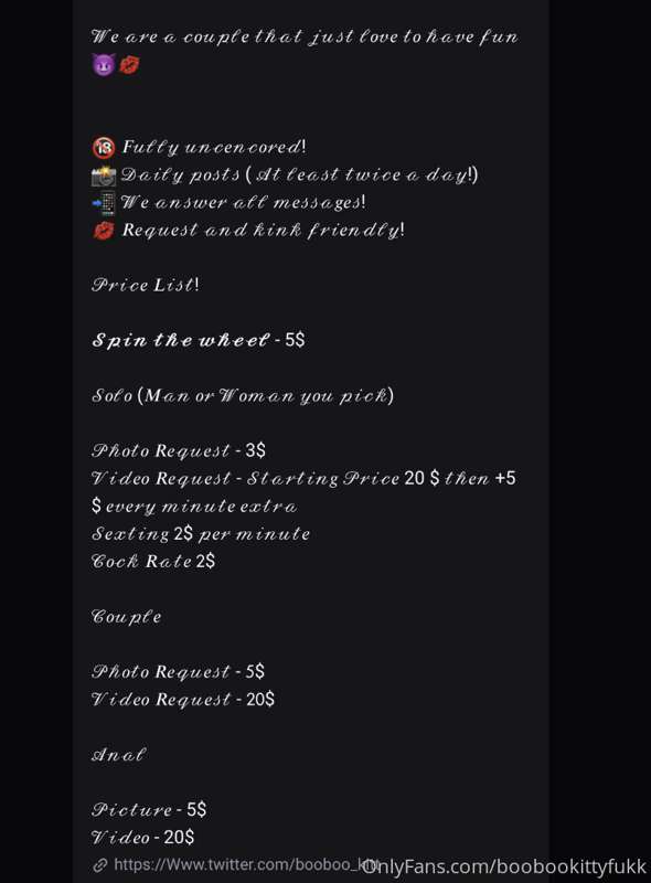 We updated our price list and added SPIN THE WHEEL! Spinning.. 1