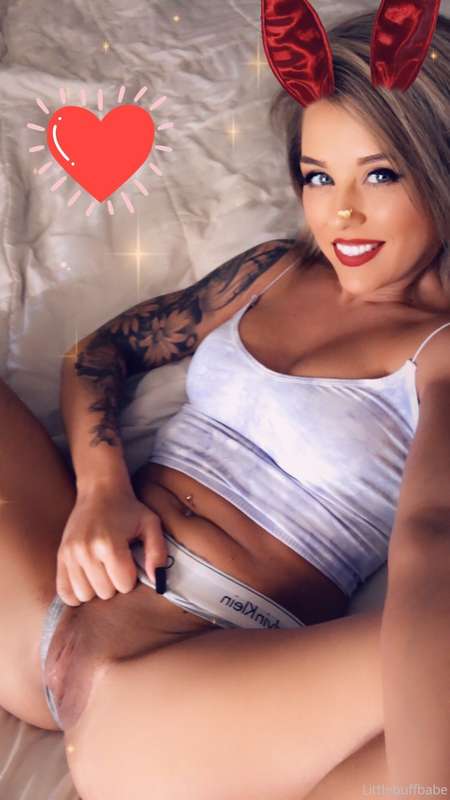 Lmao not a big fan of filters but liked the Valentine’s bunn..