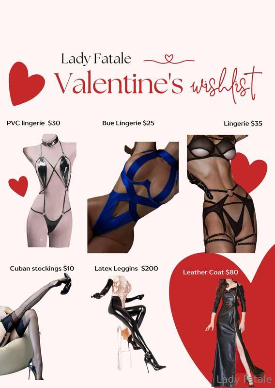 🌹FEBRUARY - VALENTINE'S WISH LIST🌹On this coming Valentine's..